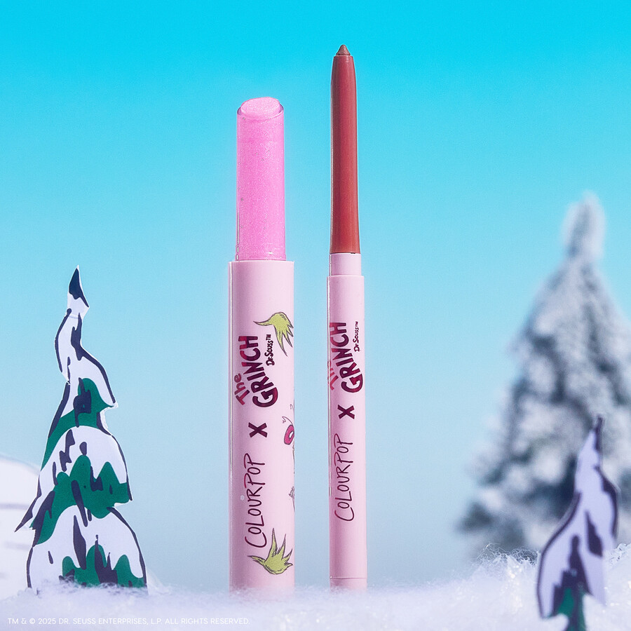 set de brillo y delineador grinch so juicy