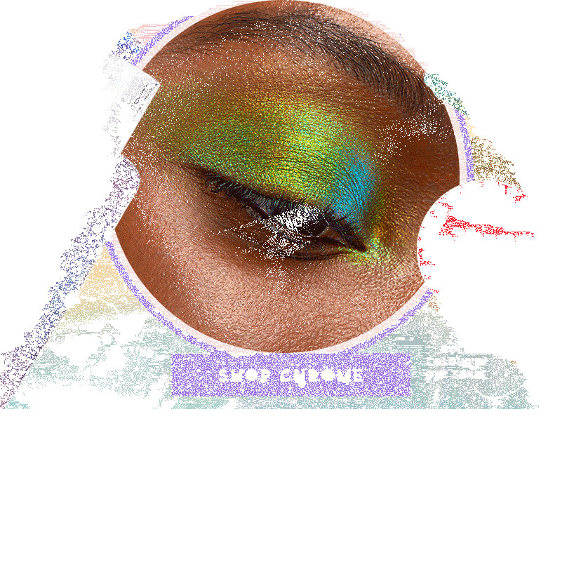 juego de sombras líquidas cromadas