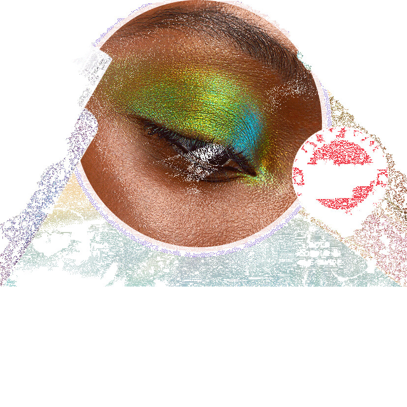 sombra de ojos líquida cromada