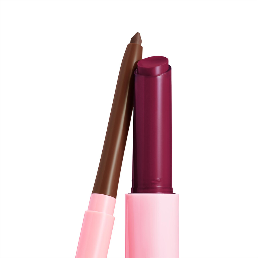 set de delineador de labios y bálsamo brillante